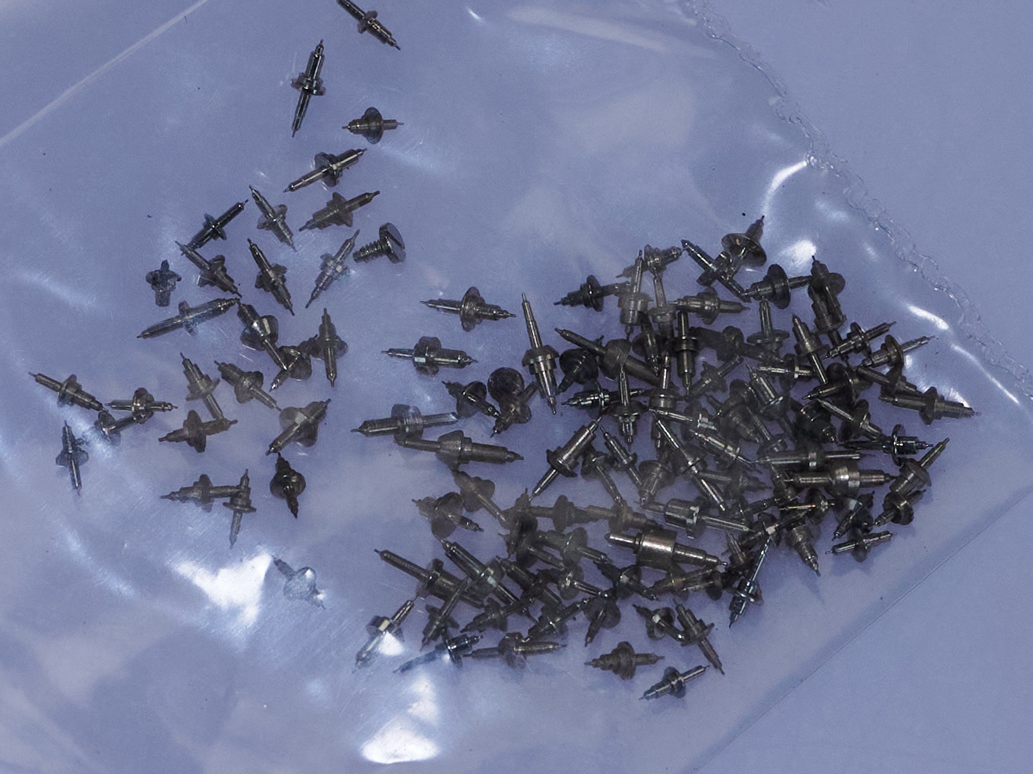 100x BALANCE STAFFS Vintage Watch Spares Parts Mixed Lot Watchmaker Repair Staff